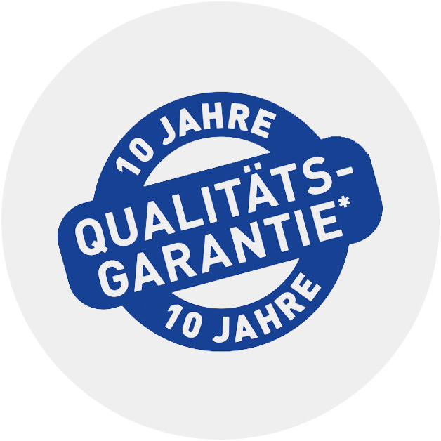 Logo für 10 Jahre Garantie